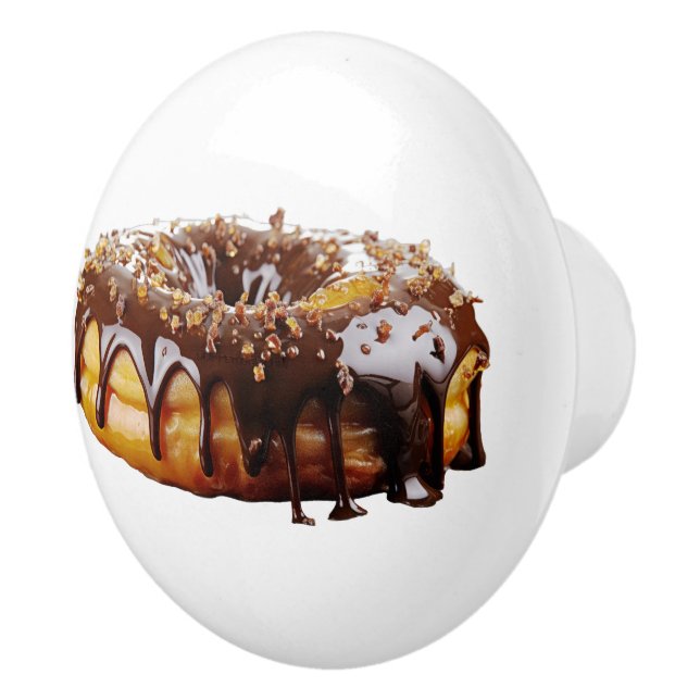 Bouton De Porte En Céramique SlipperyJoe's decadent donut covered thick glossy  (Droite)