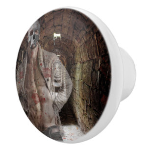 Bouton De Porte En Céramique SlipperyJoe's Halloween transparent homme fantomat