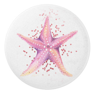 Bouton De Porte En Céramique Starfish Knob pour Dresser ou Nightstand