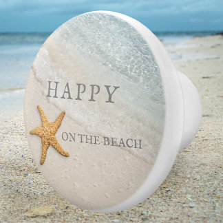 Bouton De Porte En Céramique Starfish Waves Beach House