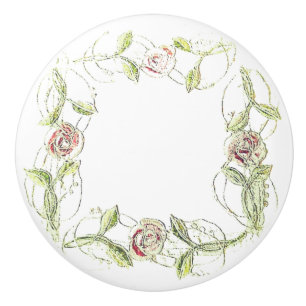 BOUTON DE PORTE EN CÉRAMIQUE STYLE DE CONCEPTION D'ART DE PÂLE DE PORTE CÉRAMIQ