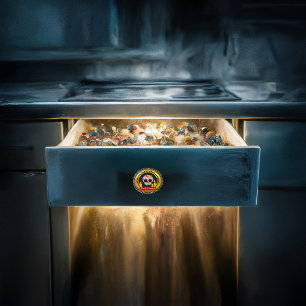 Bouton De Porte En Céramique Sugar skull bloodcurdling intimidating and scary