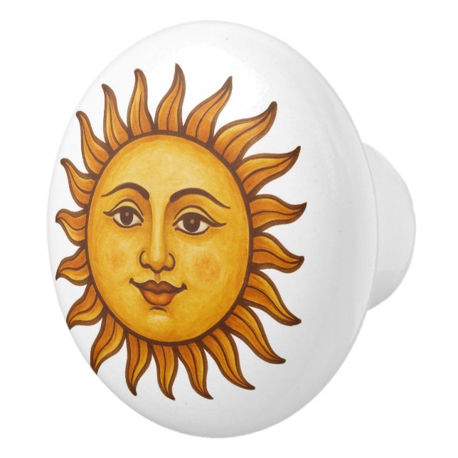 Bouton De Porte En Céramique Sunface (Droite)