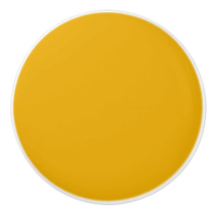 Bouton De Porte En Céramique Sunny Daylily Yellow