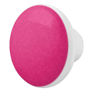 Bouton De Porte En Céramique Surface rose texturée avec un motif subtil en spir