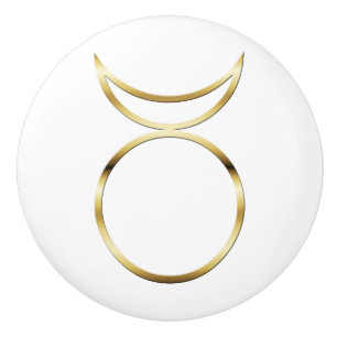 Bouton De Porte En Céramique Symbole Dieu de la Corne de l'païen tombé