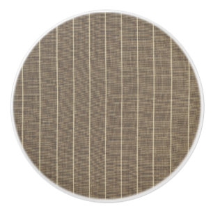 Bouton De Porte En Céramique Taupe classique avec bande