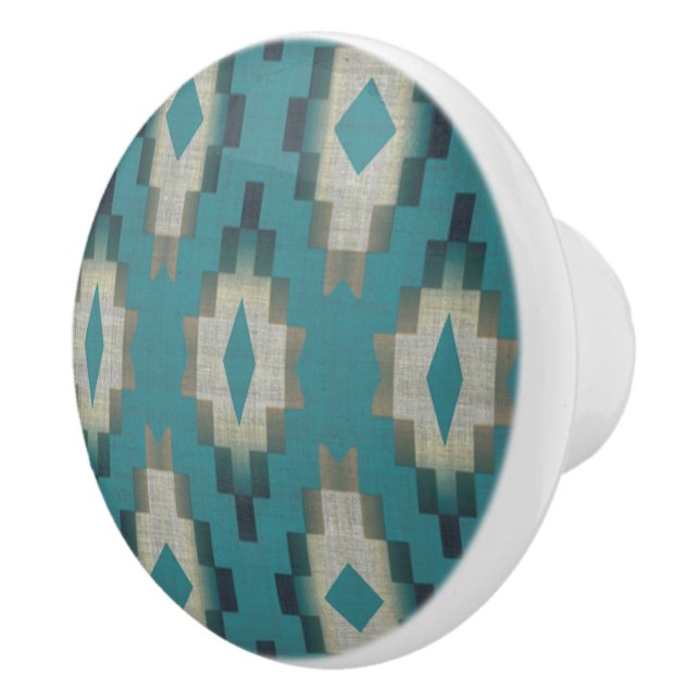 Bouton De Porte En Céramique Tendance Turquoise Bleu Taupe Brown Beige Grey Tri (Droite)