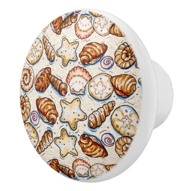 Bouton De Porte En Céramique Tiny Shells Tiny Shells Tiny Drawer Knobs (Droite)