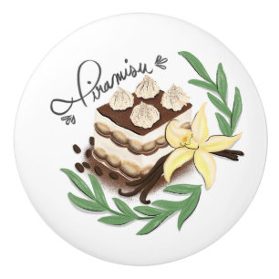 Bouton De Porte En Céramique Tiramisu