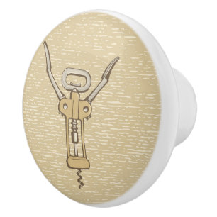 Bouton De Porte En Céramique Tire-bouchon