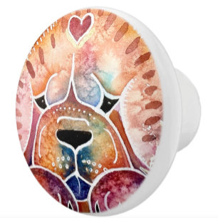 Bouton De Porte En Céramique Tiroir céramique PRISM Chow