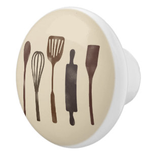 Bouton De Porte En Céramique Tiroir de cuisine rustique