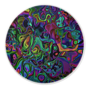 Bouton De Porte En Céramique Tissu en céramique de fonte du cerveau