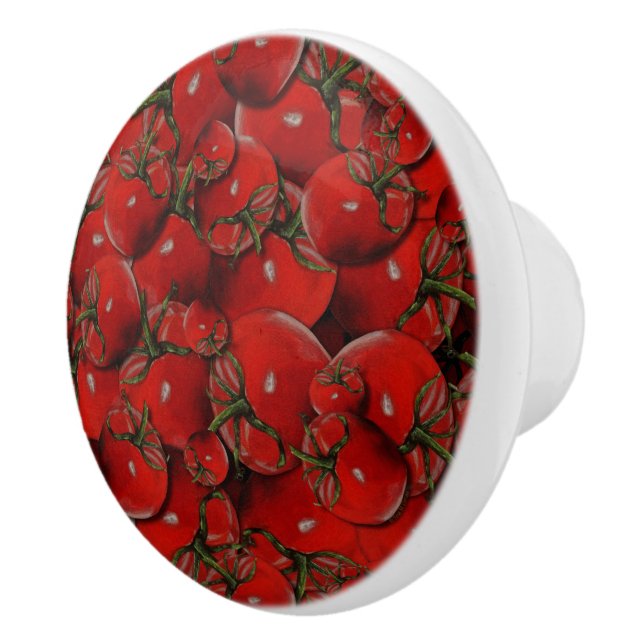 Bouton De Porte En Céramique Tomates Knobs & Pulls (Droite)