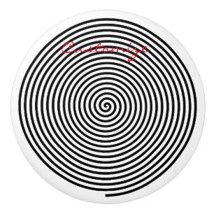 Bouton De Porte En Céramique Tonnerre d'hypnose Spiral Thunder_Cove Pet