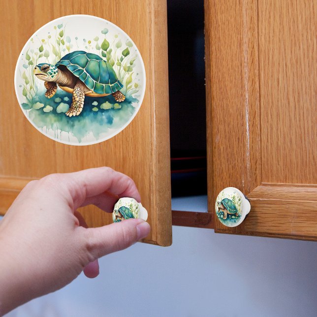 Bouton De Porte En Céramique Tortue  (Créateur téléchargé)