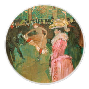 Bouton De Porte En Céramique Toulouse-Lautrec - Au Moulin Rouge, la danse