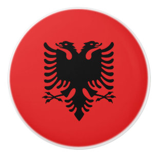 Bouton De Porte En Céramique Traction en céramique de bouton avec le drapeau d
