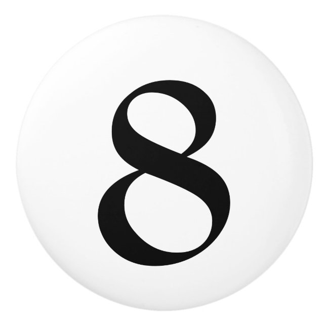 Bouton De Porte En Céramique Tractions numérotées de tiroir (Devant)