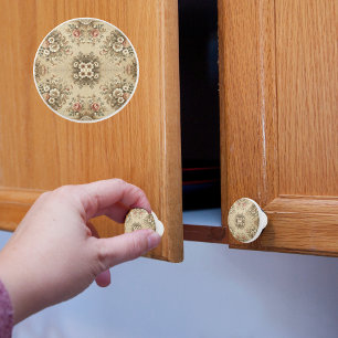 Bouton De Porte En Céramique Traditions Florales de Cottage