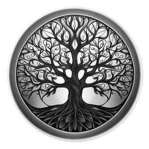 Bouton De Porte En Céramique Tree of Life