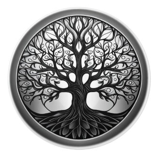 Bouton De Porte En Céramique Tree of Life