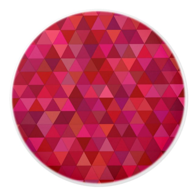 Bouton De Porte En Céramique Triangles sanglants (Devant)