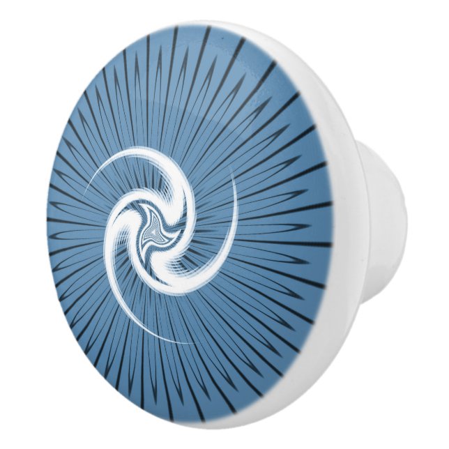 Bouton De Porte En Céramique Triskelion écossais celtique Pagan Mandala (Droite)