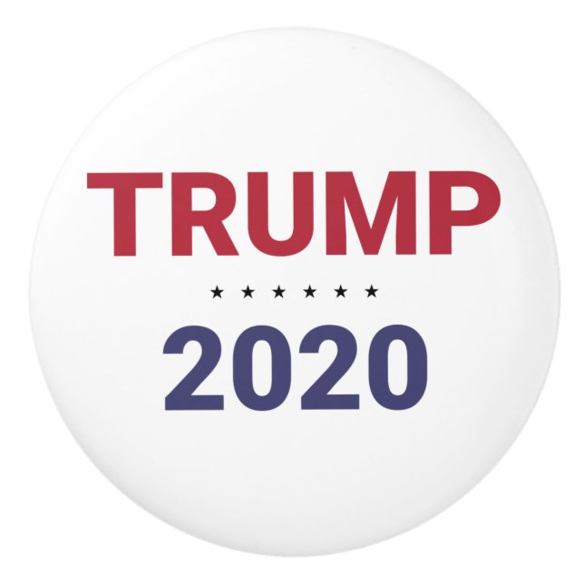 Bouton De Porte En Céramique Trump 2020 (élection américaine) (Devant)