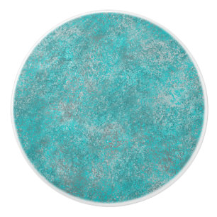 Bouton De Porte En Céramique Turquoise de sud-ouest