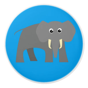 Bouton De Porte En Céramique Un éléphant robuste