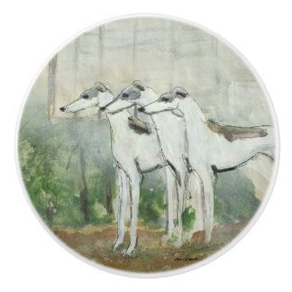 Bouton De Porte En Céramique Une promenade dans le parc