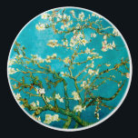 Bouton De Porte En Céramique Van Gogh Almond Blossom Tree<br><div class="desc">Les fameuses "Branches d'un amandier" de Vincent Van Gogh.</div>