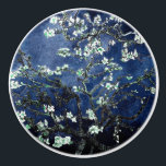Bouton De Porte En Céramique Van Gogh Almond Blossoms Midnight Blue<br><div class="desc">Artiste : Vincent Van Gogh Titre : Fleurs d'amandes Couleur modifiée par 2sweet4wordsDesigns</div>