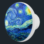 Bouton De Porte En Céramique Van Gogh, Starry Night<br><div class="desc">Van Gogh,  tiroirs Starry Night.</div>