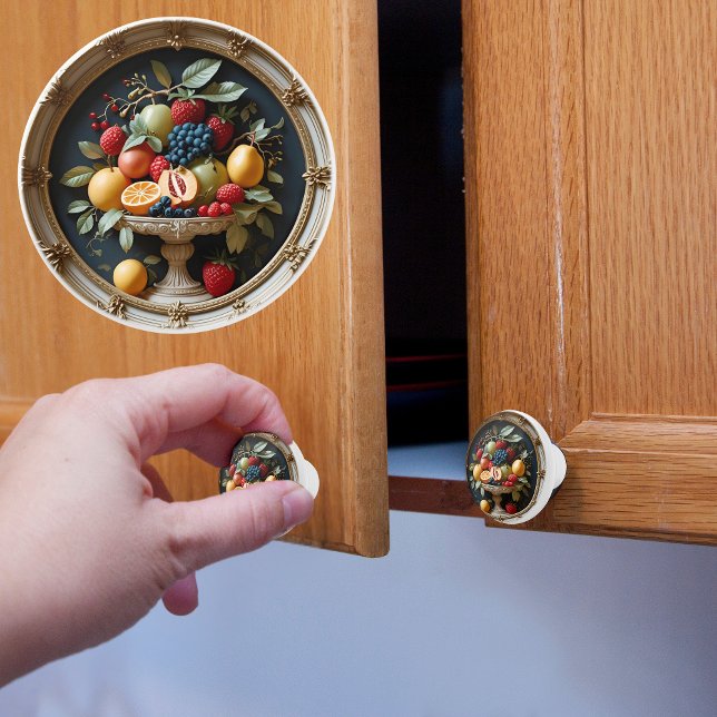 Bouton De Porte En Céramique Verger Doré  (Créateur téléchargé)