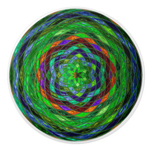 Bouton De Porte En Céramique Verre Abstrait en mosaïque #8