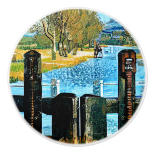 BOUTON DE PORTE EN CÉRAMIQUE VERROUILLAGE DE BATEAU