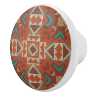 Bouton De Porte En Céramique Vert Turquoise Rouille Orange Beige Brown Rouge Tr