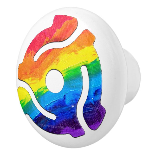 Bouton De Porte En Céramique Vibran de l'adaptateur d'enregistrement SlipperyJo (Droite)