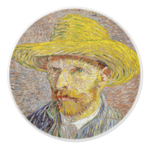 Bouton De Porte En Céramique Vincent van Gogh - Autoportrait avec Casquette de