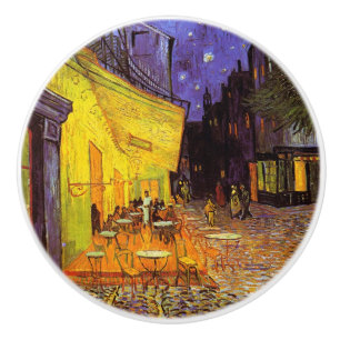 Bouton De Porte En Céramique Vincent Van Gogh Café Terrasse Au Night Fine Art