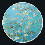 Bouton De Porte En Céramique Vincent van Gogh - Fleur d'amandes<br><div class="desc">Almond Blossom / Branches with Almond Blossom - Vincent van Gogh,  Oil on Canvas,  1890</div>