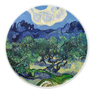 Bouton De Porte En Céramique Vincent van Gogh - Oliviers avec les Alpilles