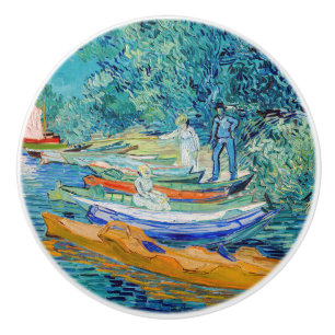Bouton De Porte En Céramique Vincent van Gogh - Rive de l'Oise à Auvers