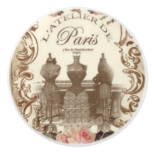 Bouton De Porte En Céramique Vintage French Ceramic Knob