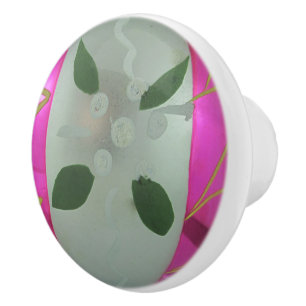 Bouton De Porte En Céramique Vintage Mercury verre Ball Mistletoe de Noël