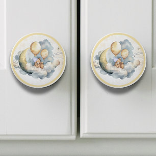 Bouton De Porte En Céramique Vintage Over the Moon