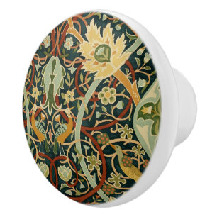 Bouton De Porte En Céramique Vintage William Morris Bullerswood Carpet